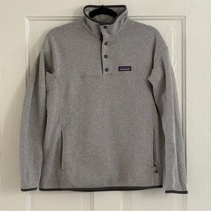 Patagonia Light Gray Snap T Pullover